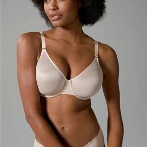 Soma Unbelievable Minimizer Bra 44DD Full Coverage Beige Nude